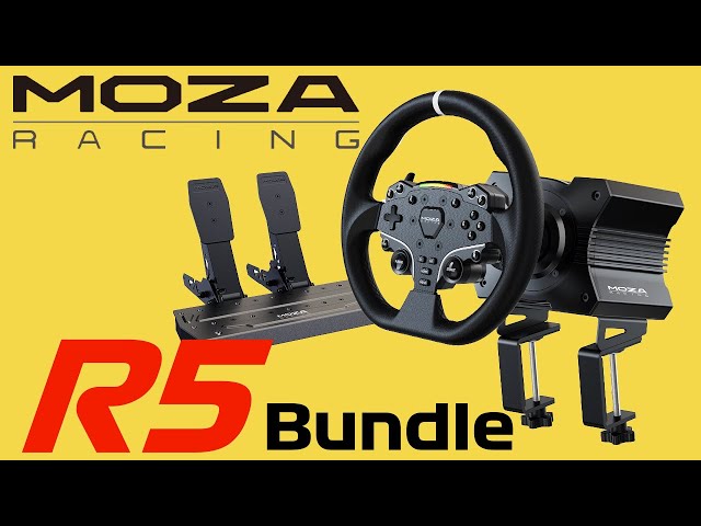 MOZA R5 ダイレクトドライブ ハンコン ペダル バンドル 2ペダル MOZA 