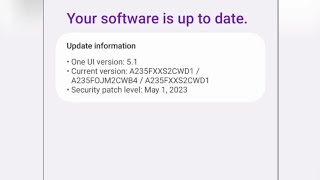 أحدث تحديث شهر مايو سامسونج A23 و حل مشكلات الأبديت الأخير Samsung A23 update