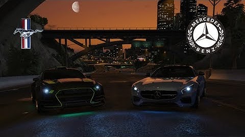GTA 5 Graphic mod Redux- Cinematic Mustang & Mercedes AMG GT Showcase