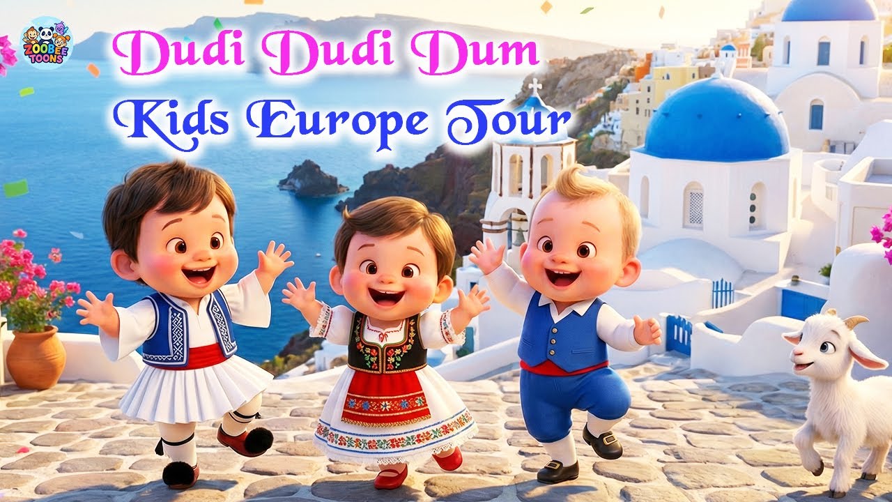 🌍 Dudi Dudi Dum Dum – Kids Europe Trip 🎶✈️ | Hindi Kids Dance Song