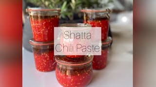 Shatta, A Palestinian Hot Pepper Paste