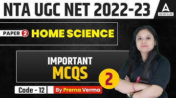UGC NET | Home Science | Important MCQs Part 2  | UGC NET 2023
