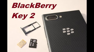 Blackberry key 2 How to insert and remove sim card, sd card