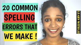 Information 20 COMMON SPELLING MISTAKES | LEARN WITH LIZ Update