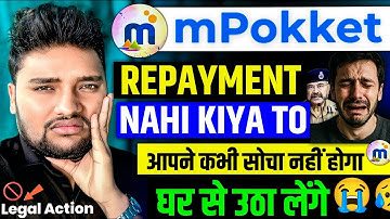 Mpokket ka Repayment Nahi kiya to | mpokket ka loan na bharne par kya hota hai | mpokket not Repay