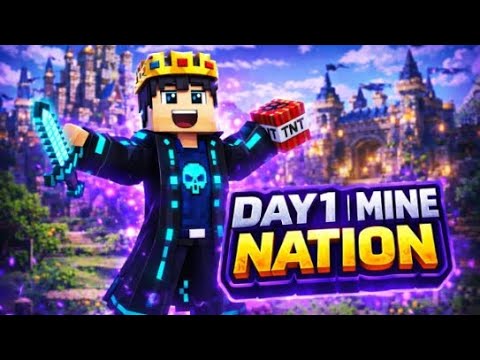 New starting of public server is Mine Nation in Minecraft Day -1 - YouTube
