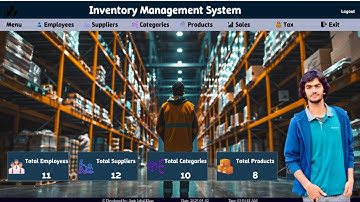 Inventory Management System Project Using Python Tkinter for GUI and MySQL for Backend Database.