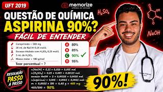 UFT 2019 - Um estudante, com o objetivo de determinar o teor de ácido acetilsalicílico #184794