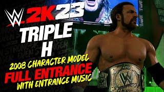 TRIPLE H 2008 WWE 2K23 ENTRANCE - #WWE2K23 TRIPLE H 08 FULL ENTRANCE THE GAME NIGHT OF CHAMPIONS