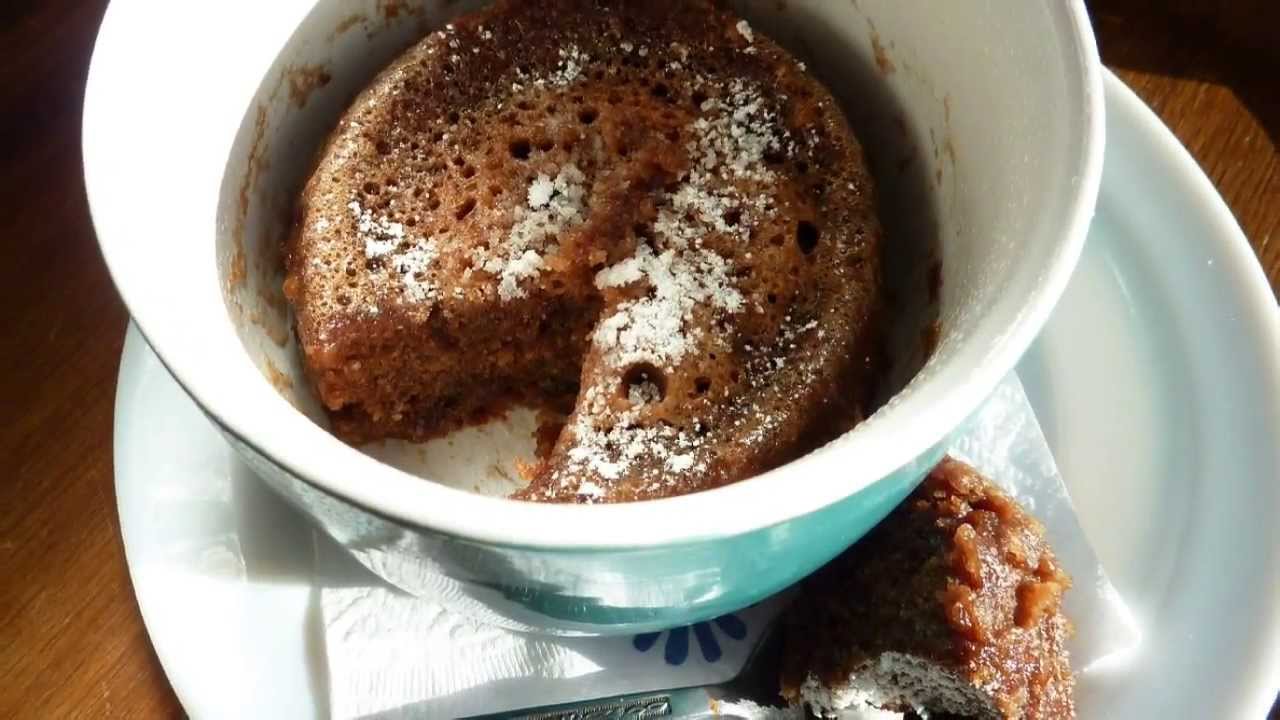 Vislumbrar Agresivo Enviar Como hacer Queque o Bizcocho de CHOCOLATE en un TAZÓN (Receta en microondas)  - YouTube