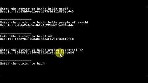 Ultra simple MD5 hash generator