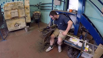 Bristol Blue Glass - Making a Wine Goblet