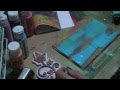 Using a 5x7 gelli plate to make greeting cards (Part one)