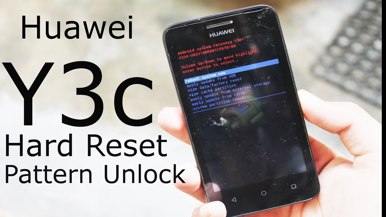 how to reset a huawei y3