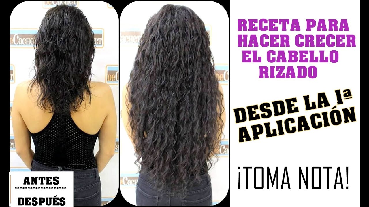 ??Receta para hacer crecer el cabello RIZADO desde la 1ª aplicación! TOMA  NOTA! - YouTube