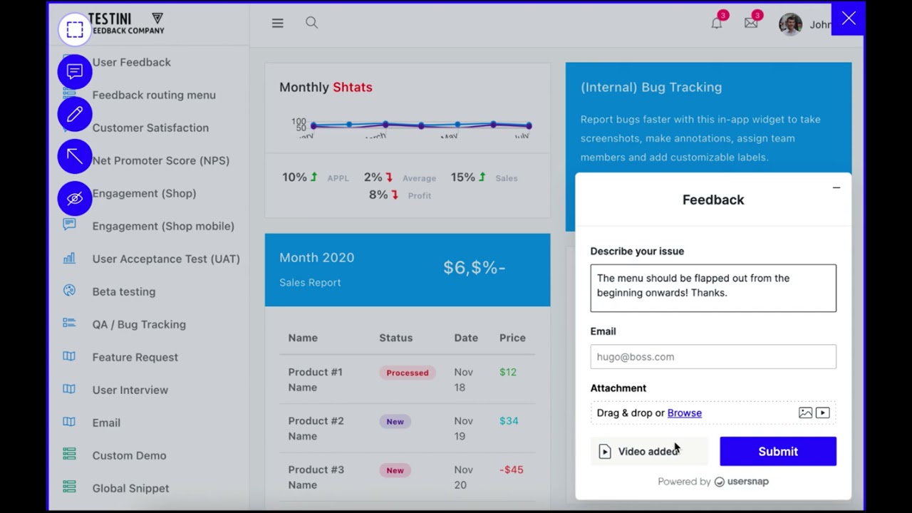 Video screen recording sent to Jira (Marketplace) YouTube