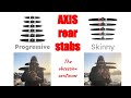 Axis rear stabs   skinnies vs progressives