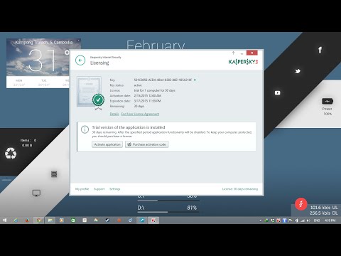 Video: How To Activate Trial Kaspersky In