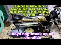 Singer sewing machine dis align shuttle hook how to fix
