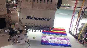 8 sequin device embroidery machine by Richpeace