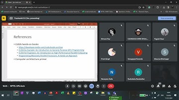 Week 3 live session | NPTEL | CS30 | GPU Architectures and Programming