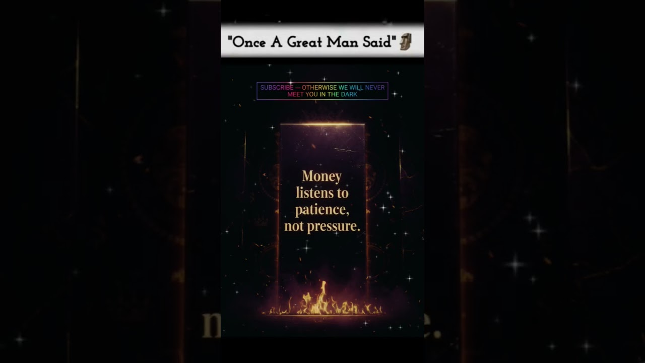 Money need patience ✨💫