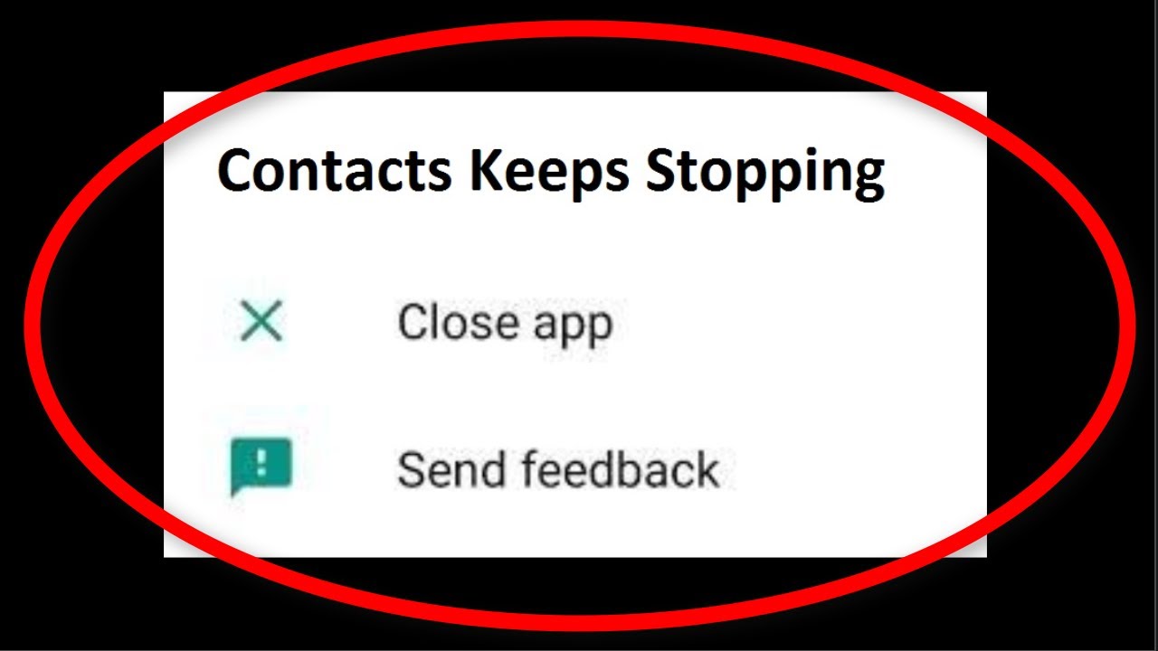How To Fix Contacts Keeps Stopping Error On Android Mobile