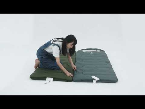 Спальник Naturehike Y150 NH21MSD08 Blue, Right | Спальний мішок з капюшоном і заокругленим дном для походів весною, осінню, літом, видео 1