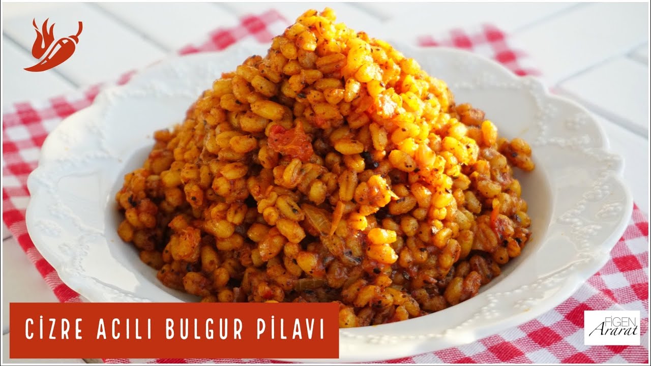 Yok böyle lezzet başlı başına ziyafet Cizre acılı bulgur pilavı / yemek tarifleri / Figen Ararat