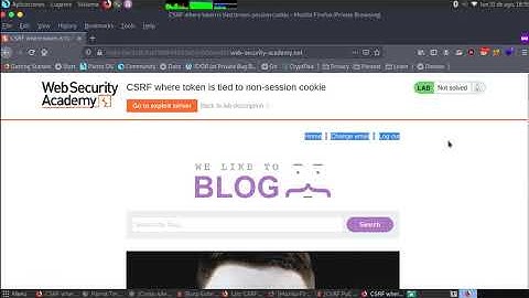 CSRF where token is tied to non-session cookie