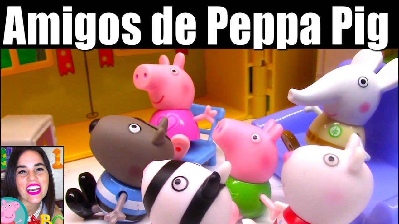 Casa Da Peppa Pig + 17 Bonecos De Amigos E Família 194-2