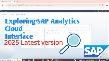 Exploring SAP Analytics Cloud latest interface | SAC tutorial for beginners 2025