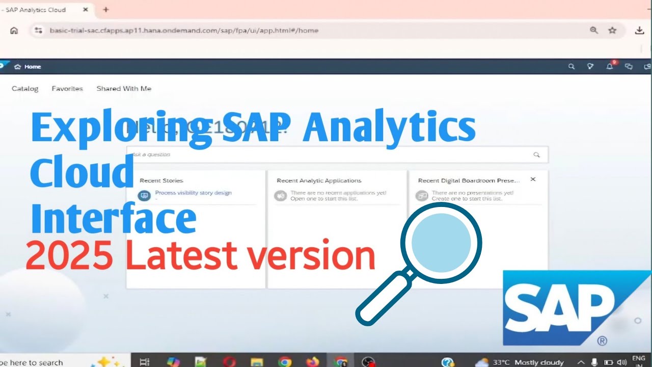 Exploring SAP Analytics Cloud latest interface | SAC tutorial for beginners 2025