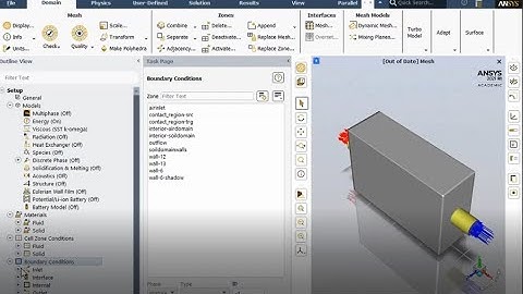 ANSYS FLUENT SETUP(PREPROCESSING) FOR SIMPLE CUBE WITH CYLINDER PASSING THROUGH