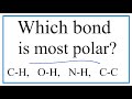 Bond Polarity and Electronegativity