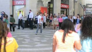 20120417 16:02 Flash Dance Mob at Mamilla Jerusalem.