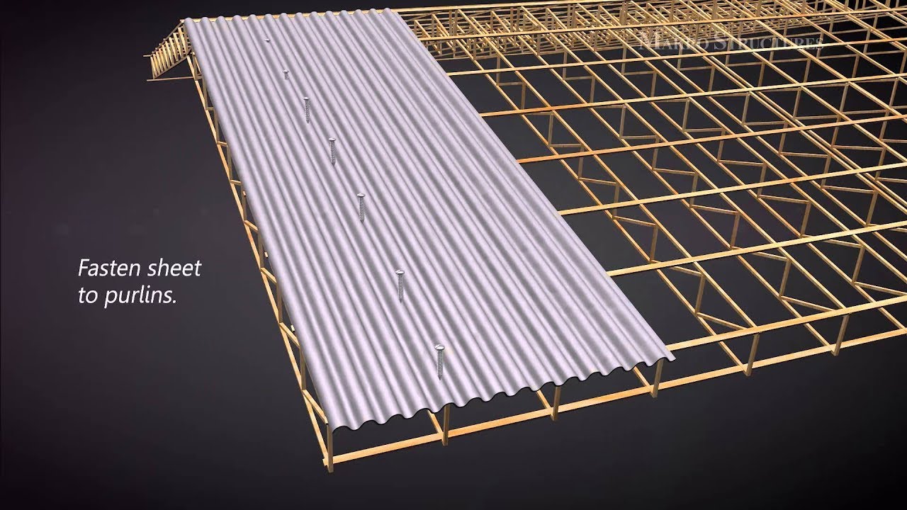 Tips for using CGI Sheet as Stair Cover over One Story Building 