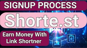 sign up process shorte.st || Earn money by shorte.st
