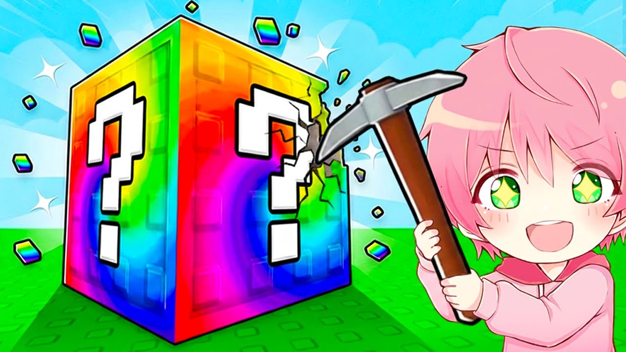 ラッキーブロックを壊して最強のブレインロットを盗むロブロックス..🍭⛏️【ROBLOX】
