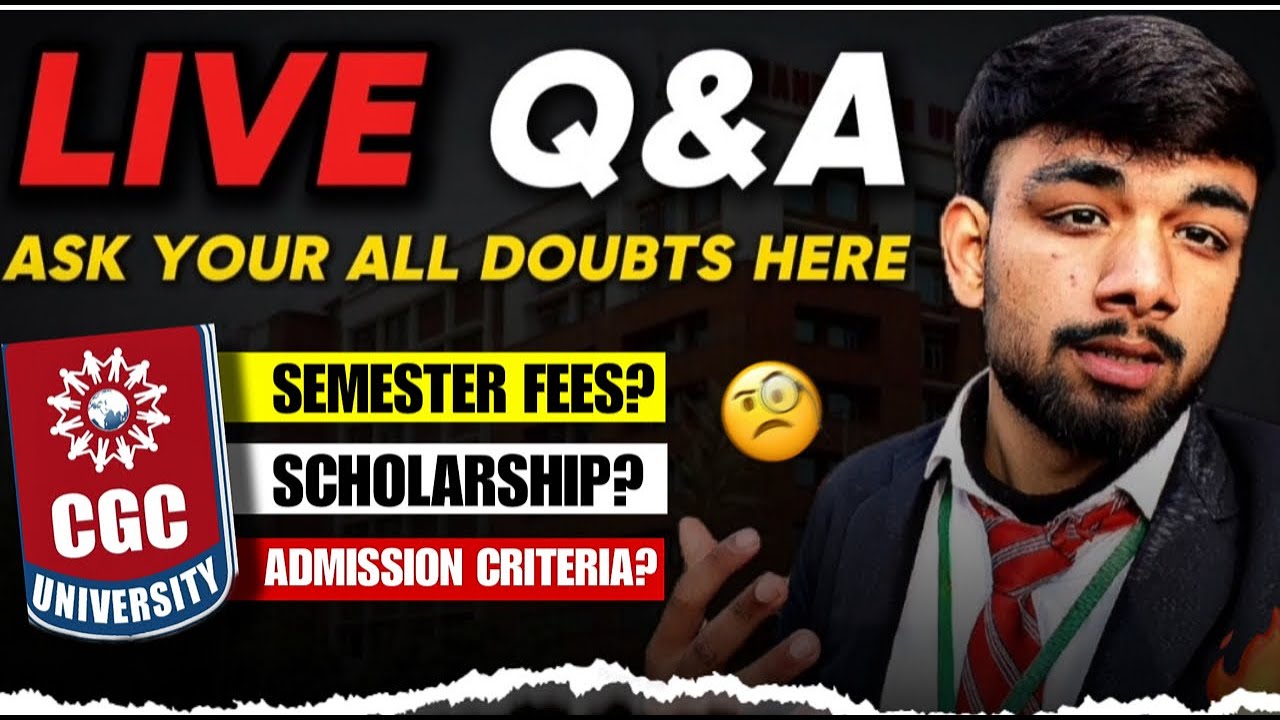 CGC 2026 Admissions LIVE QNA Session: You Won't Want to Miss