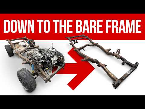Stripping My Rusty 1985 Toyota 4runner Down To Bare Frame