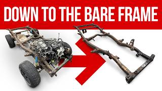 Stripping my Rusty 1985 Toyota 4runner Down to Bare Frame