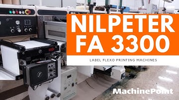 NILPETER FA 3300 Label flexo printing machines in production - MachinePoint