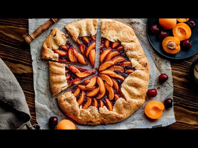 Vegan (and Gluten-Free too!) Apricot & Cherry Galette #shorts | Food52