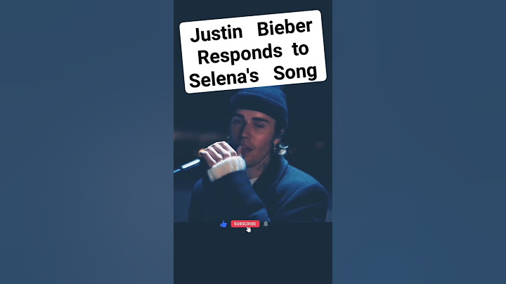 Justin Bieber Responds To Selena #justinbieber #selenagomez #shorts