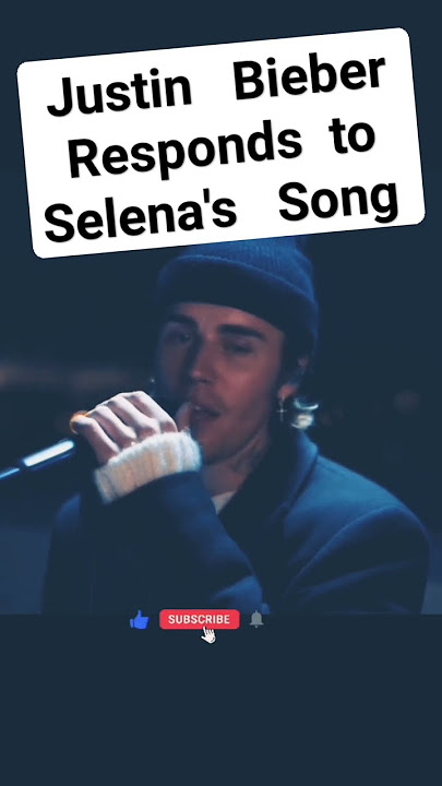 Justin Bieber Responds To Selena #justinbieber #selenagomez #shorts