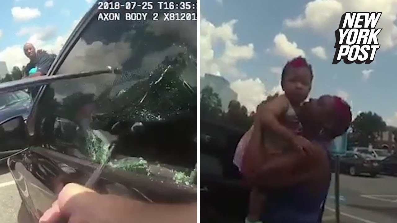 ny post mets Police smash car window to save baby from 90-degree heat