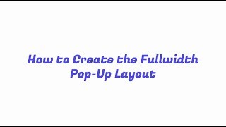 JetPopup. How to create the fullwidth popup layout