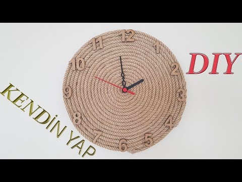 Video: Kendi Elinizle Bir Duvar Saati Nasıl Yapılır