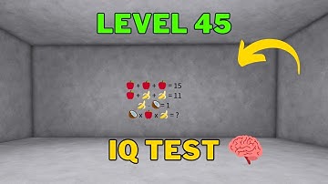 How To Solve Roblox IQ Test Level 45 | IQ Test 🧠 Guide